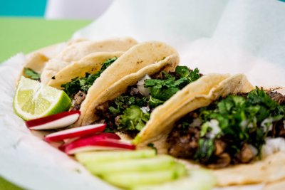 Tacos and a drink